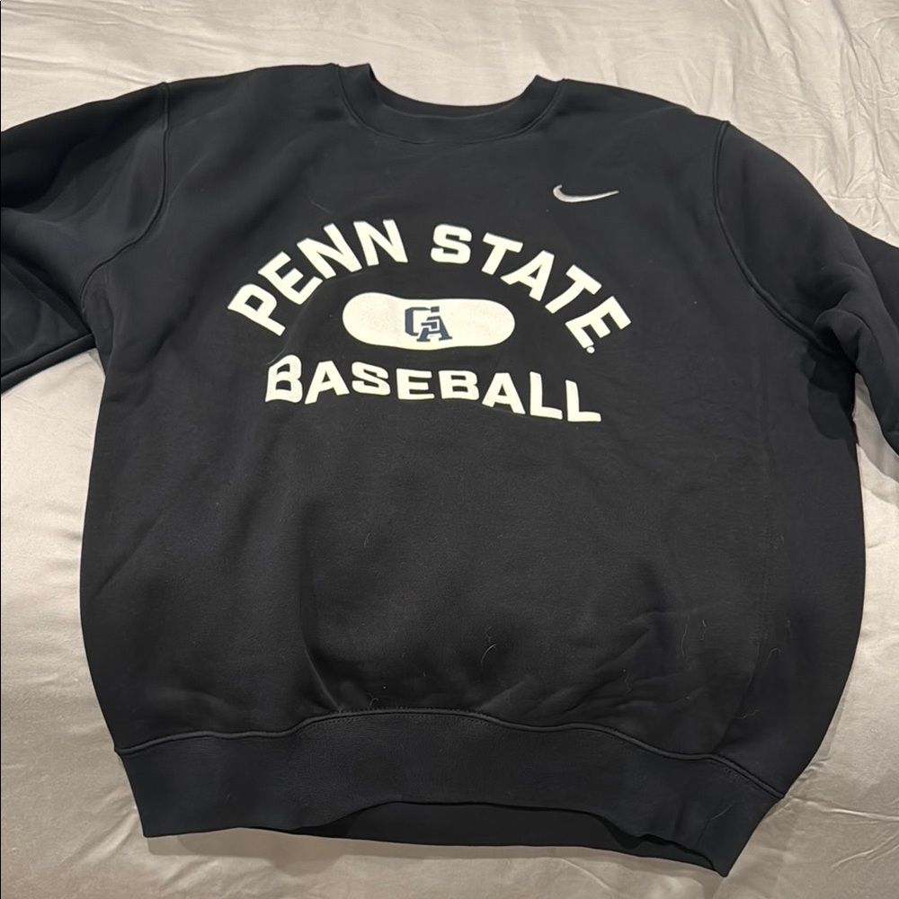 Nike Penn State Baseball Black Crewneck Sweatshirt